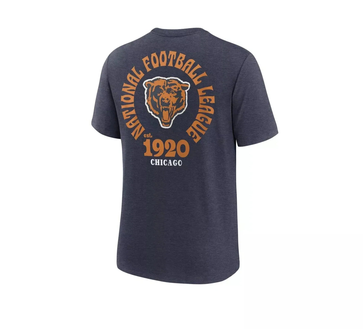 Mens Chicago Bears Nike Navy Blue Rewind Exceed T-Shirt product image 2, provided for visual reference and product detail