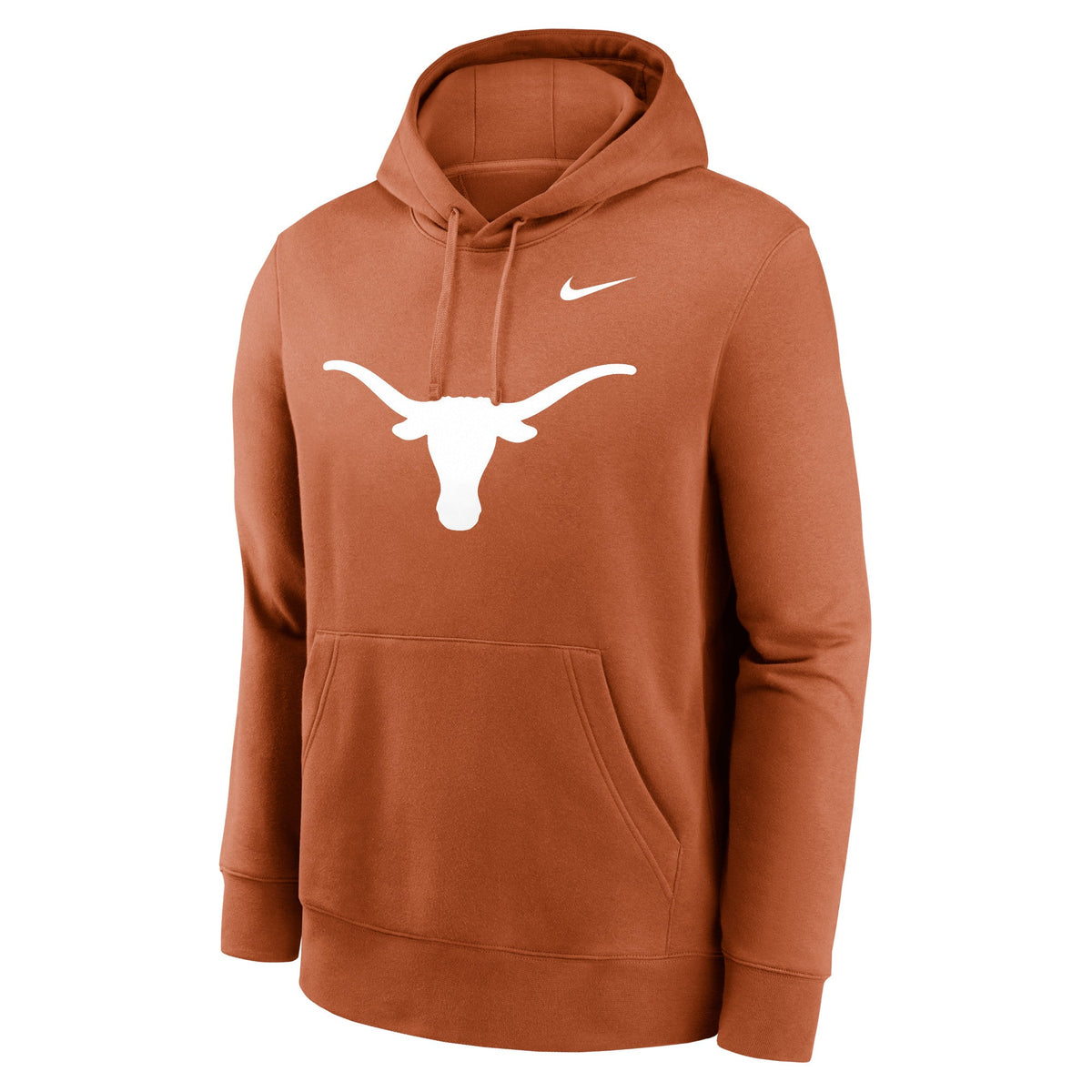 Texas Longhorns Nike Burnt Orange Primary Logo Fleece Hoodie for Men product image 2, provided for visual reference and