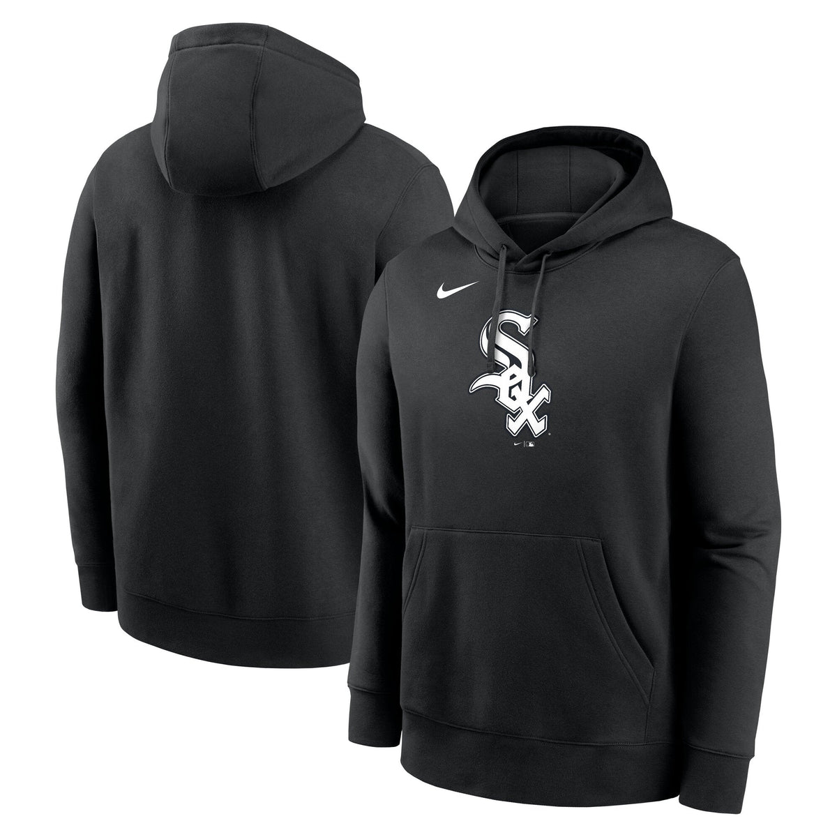 Chicago White Sox Nike Black Inside Job Hoodie for Men product image 1, provided for visual reference and product detail
