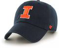 Illinois Fighting Illini Navy "I" Logo Cleanup Adjustable Hat By '47 brand product image 1, provided for visual reference