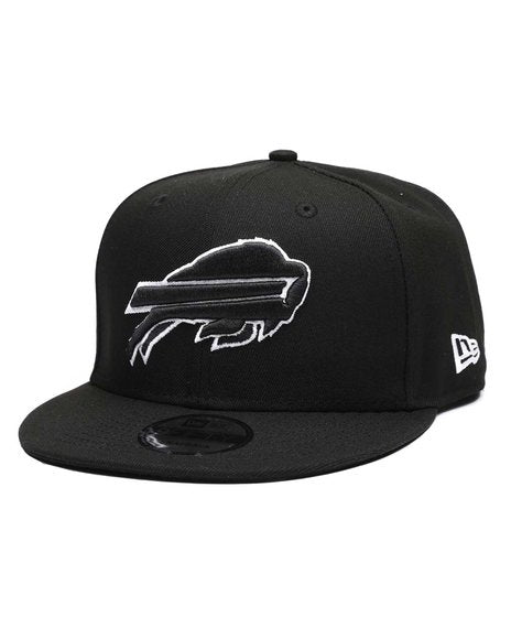 Buffalo Bills New Era Black and White 9FIFTY Adjustable Snapback Hat product image 1, provided for visual reference and