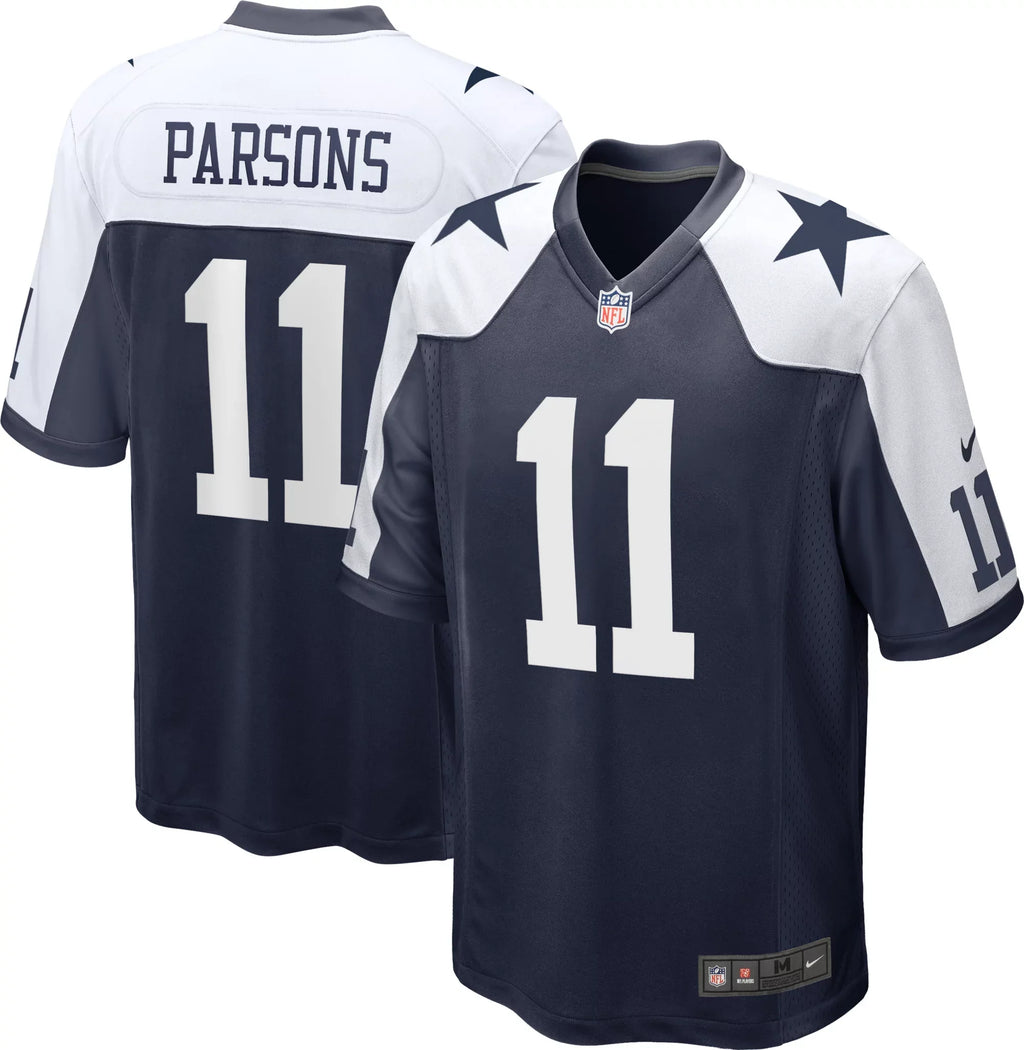 Nike Micah Parsons Navy Alternate Dallas Cowboys Game Jersey for Men product image 1, provided for visual reference and