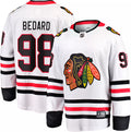 Connor Bedard Chicago Blackhawks White Road Premium Twill Fanatics Breakaway Replica Jersey for Men product image 1,