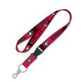Georgia Bulldogs Double Sided Lanyard With Detachable Buckle product image 1, provided for visual reference and product
