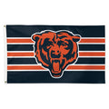 Chicago Bears 3x5 Stripes Deluxe Flag product image 1, provided for visual reference and product detail review