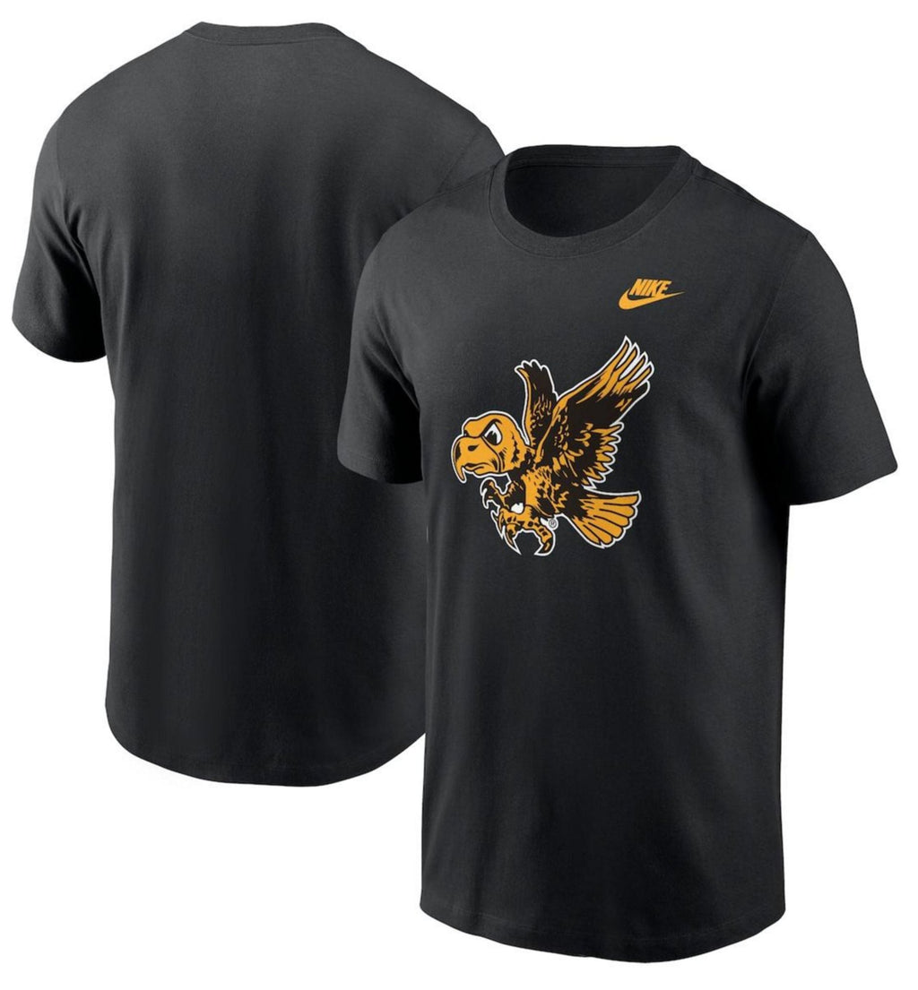 Iowa Hawkeyes Nike Legacy Alternate Black Legend T-Shirt for Men product image 1, provided for visual reference and product