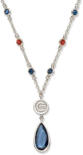 Chicago Cubs Crystal Logo Necklace product image 1, provided for visual reference and product detail review