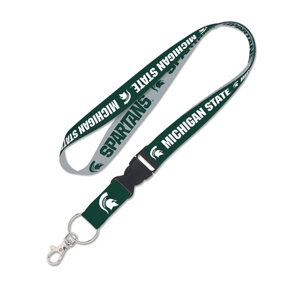 Michigan State Spartans Double Sided Lanyard With Detachable Buckle By Wincraft product image 1, provided for visual