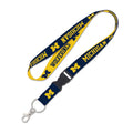 Michigan Wolverines Double Sided Lanyard With Detachable Buckle By Wincraft product image 1, provided for visual reference