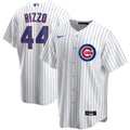 NIKE Men Anthony Rizzo Chicago Cubs White Home Replica Jersey product image 1, provided for visual reference and product