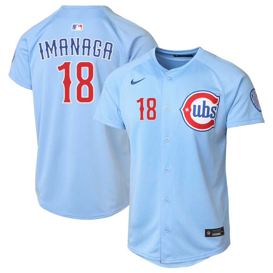 Youth Shota Imanaga Chicago Cubs Baby Blue Blues Alternate 2 Nike Limited Replica Jersey product image 1, provided for