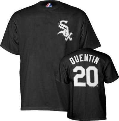 Majestic Carlos Quentin Name and Number Chicago White Sox T Shirt for Men product image 1, provided for visual reference and