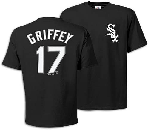 Chicago White Sox Youth Ken Griffey Jr. Majestic Black Player Name & Number T-Shirt product image 1, provided for visual