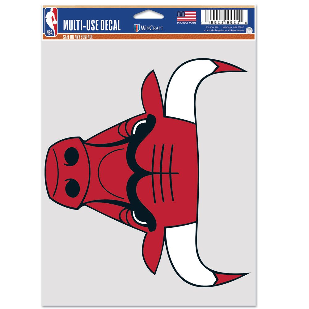 Chicago Bulls 5.5X7.75 Multi-Use Fan Decal Decal By Wincraft product image 1, provided for visual reference and product
