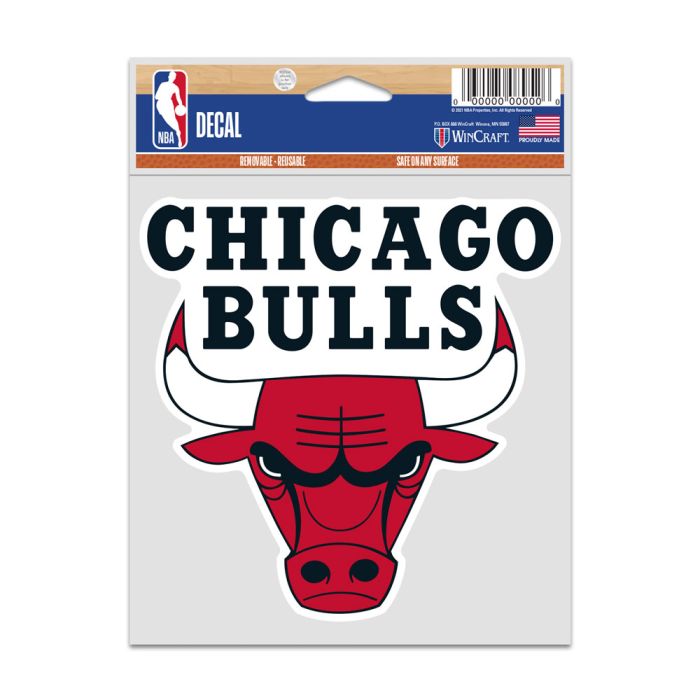 Chicago Bulls 3.75X5 Fan Decal Decal By Wincraft product image 1, provided for visual reference and product detail review