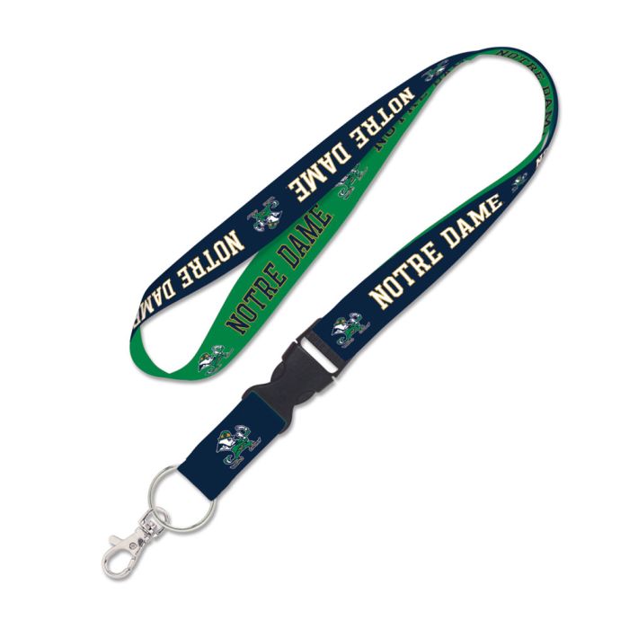 Notre Dame Fighting Irish Double Sided Lanyard With Detachable Buckle product image 1, provided for visual reference and