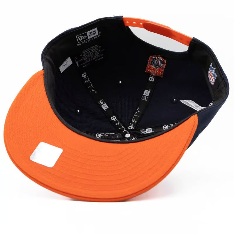 Chicago Bears New Era 2 Tone Navy Orange Monsters Of The Midway Adjustable Snapback Hat product image 5, provided for visual