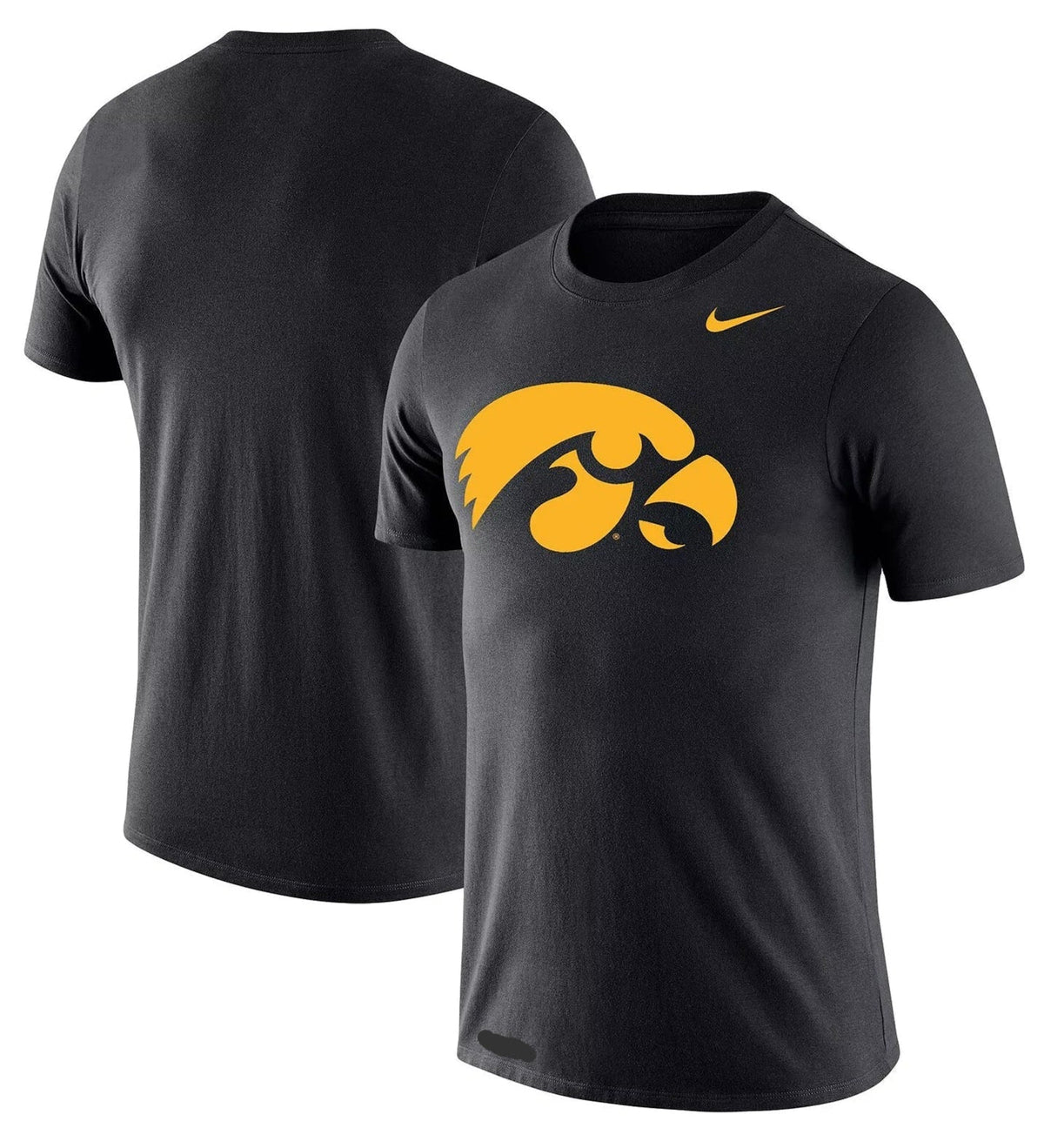 Iowa Hawkeyes Nike Primary Logo Black T-Shirt for Men product image 1, provided for visual reference and product detail