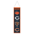 Chicago Bears 8X32 Wool Banner product image 1, provided for visual reference and product detail review
