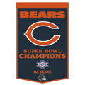Chicago Bears 24X38 Wool Banner product image 1, provided for visual reference and product detail review