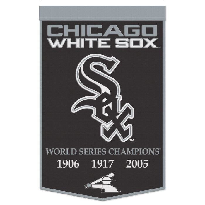 Chicago White Sox 24X38 Wool Dynasty Banner product image 1, provided for visual reference and product detail review