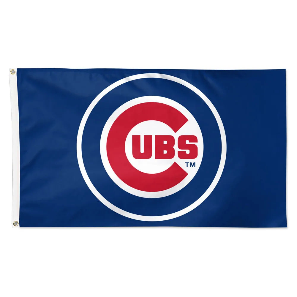 Chicago Cubs Blue 3X5 Team Flag product image 1, provided for visual reference and product detail review