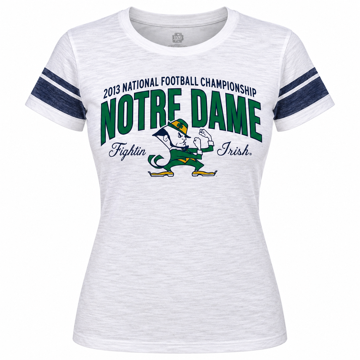 47 Brand Notre Dame Fighting Irish Ladies 2013 BCS National Championship Game Bound Game Time T-Shirt - White product image