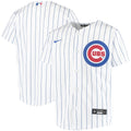 Youth Chicago Cubs Nike White Home Replica Team Jersey product image 1, provided for visual reference and product detail