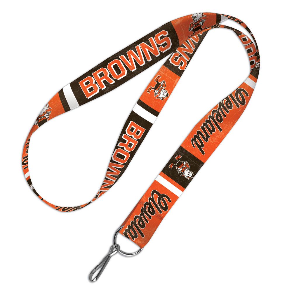 Cleveland Browns Retro Double Sided Lanyard With Detachable Buckle By Wincraft product image 1, provided for visual