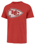 Men’s ’47 Kansas City Chiefs Rescue Red Grit Scrum T-Shirt product image 1, provided for visual reference and product detail