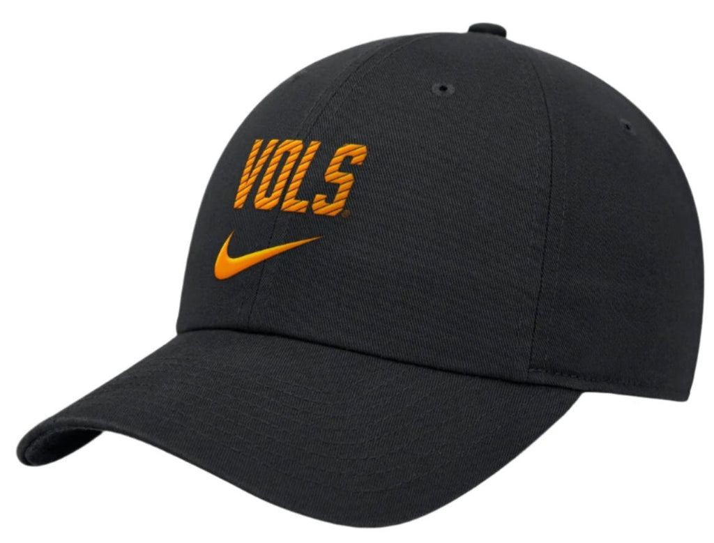 Tennessee Volunteers Nike Black Adjustable Club Hat product image 1, provided for visual reference and product detail review