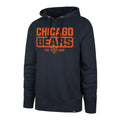 Chicago Bears Box Out Fall Navy Headline Hoodie for Men product image 1, provided for visual reference and product detail