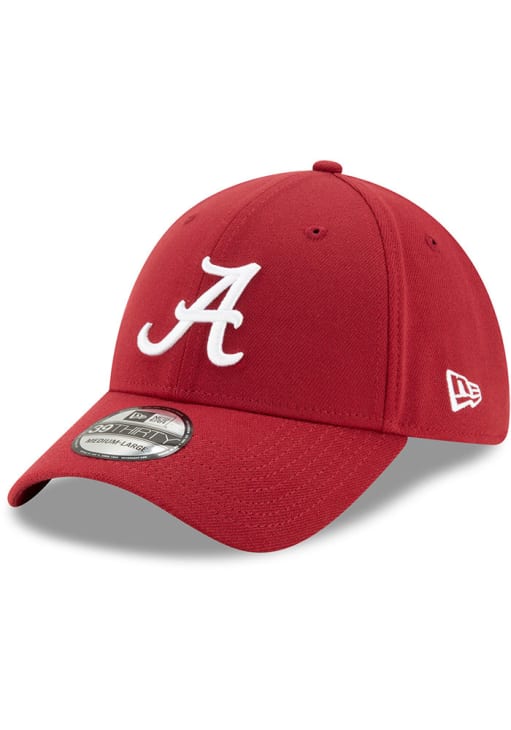 Alabama Crimson Tide New Era Crimson Team Classic 39THIRTY Cap product image 1, provided for visual reference and product