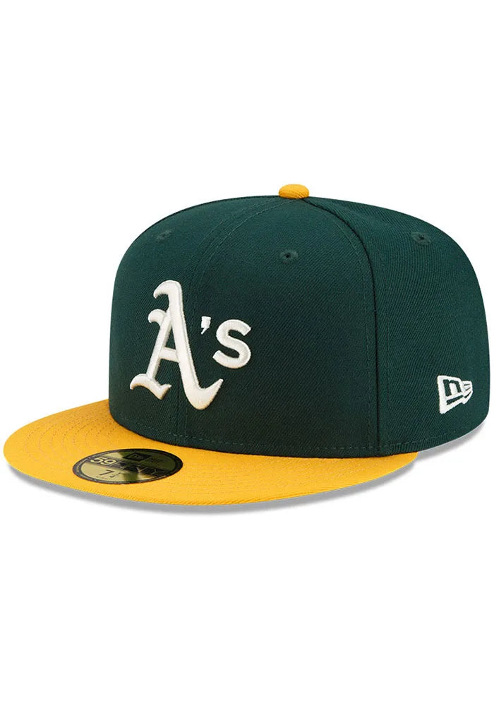 Oakland Athletics Green Classic 1974 World Series Pop Sweat New Era 59Fifty Fitted Hat product image 3, provided for visual