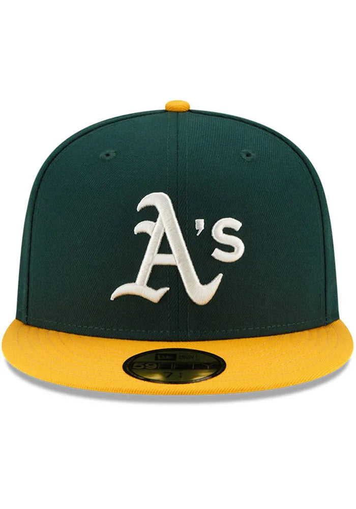 Oakland Athletics Green Classic 1974 World Series Pop Sweat New Era 59Fifty Fitted Hat product image 2, provided for visual