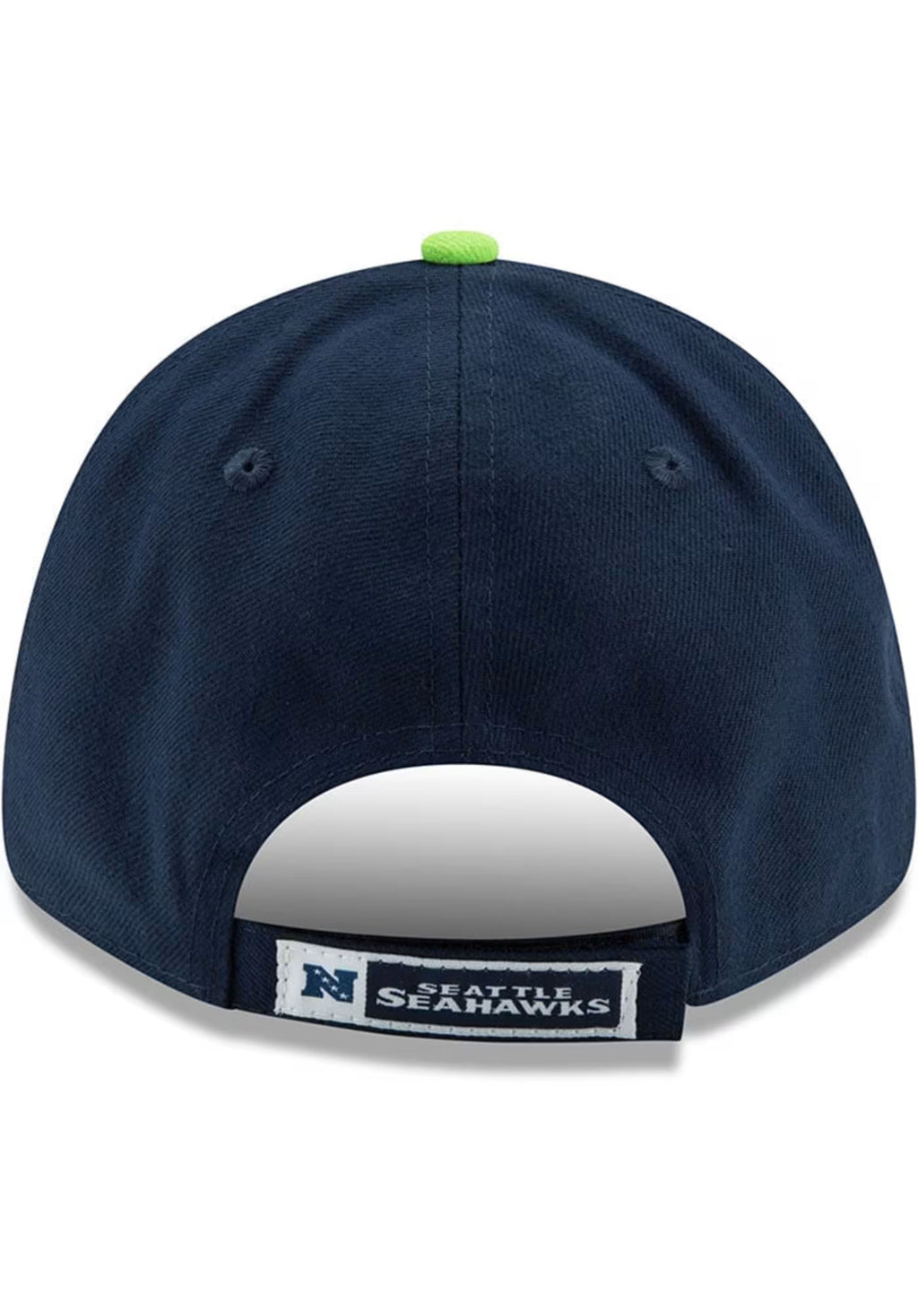 Seattle Seahawks Navy Team Classic New Era 9Forty Adjustable Hat product image 6, provided for visual reference and product