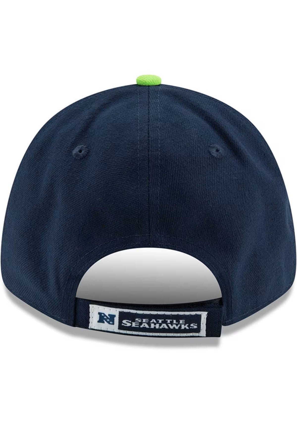 Seattle Seahawks Navy Team Classic New Era 9Forty Adjustable Hat product image 6, provided for visual reference and product