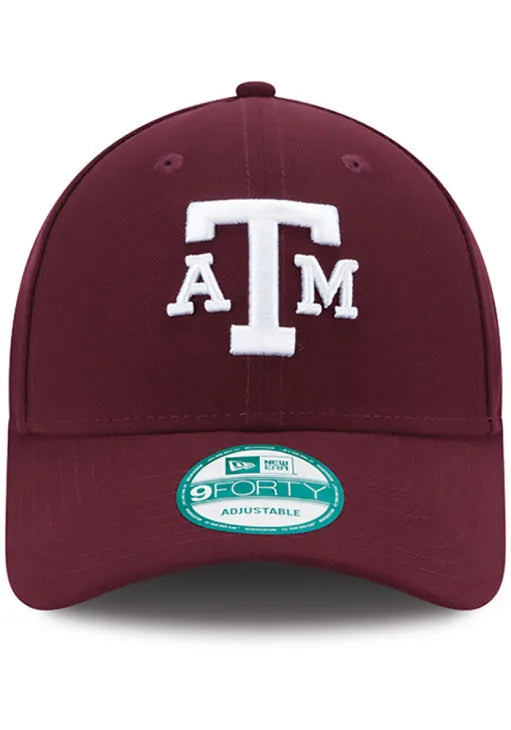 Texas A&M Aggies Maroon NCAA New Era The League 9Forty Adjustable Hat product image 3, provided for visual reference and