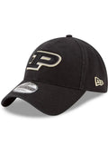 Purdue Boilermakers Core Classic Black 9TWENTY Adjustable Hat By New Era product image 1, provided for visual reference and