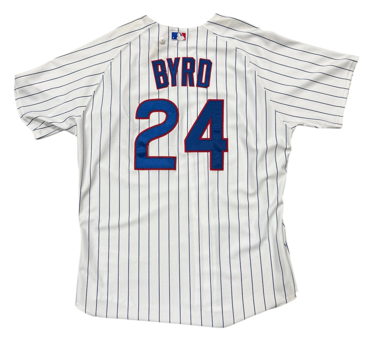Mens Majestic Chicago Cubs Marlon Byrd Home White Authentic Jersey product image 1, provided for visual reference and