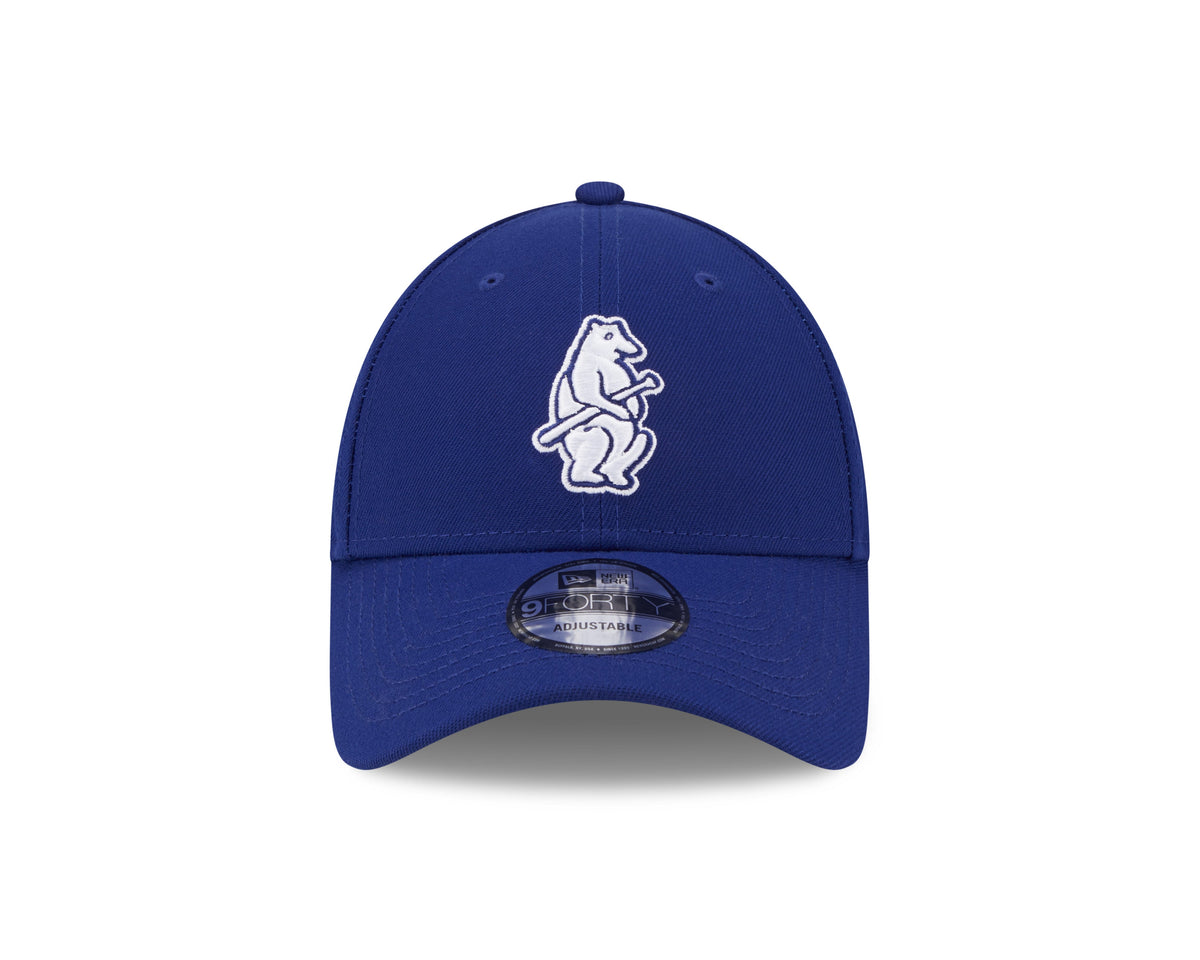Chicago Cubs New Era 1914 Cooperstown Collection The League Blue 9FORTY Adjustable Hat product image 2, provided for visual