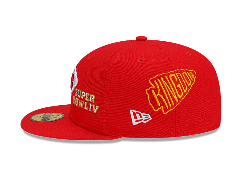 Kansas City Chiefs Red Count The Rings New Era 59FIFTY Fitted Hat product image 5, provided for visual reference and product