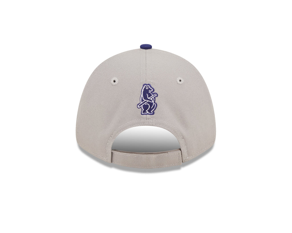 Chicago Cubs New Era 1914 Cooperstown Collection The League 2 Tone Gray/Blue 9FORTY Adjustable Hat product image 6, provided