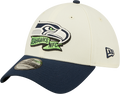 Seattle Seahawks New Era Action Chrome/Navy 2022 Sideline 39THIRTY Flex Hat for Men product image 1, provided for visual
