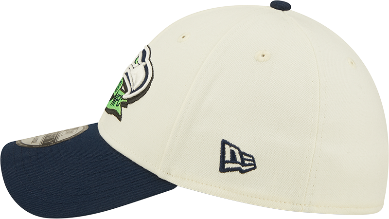 Seattle Seahawks New Era Action Chrome/Navy 2022 Sideline 39THIRTY Flex Hat for Men product image 4, provided for visual