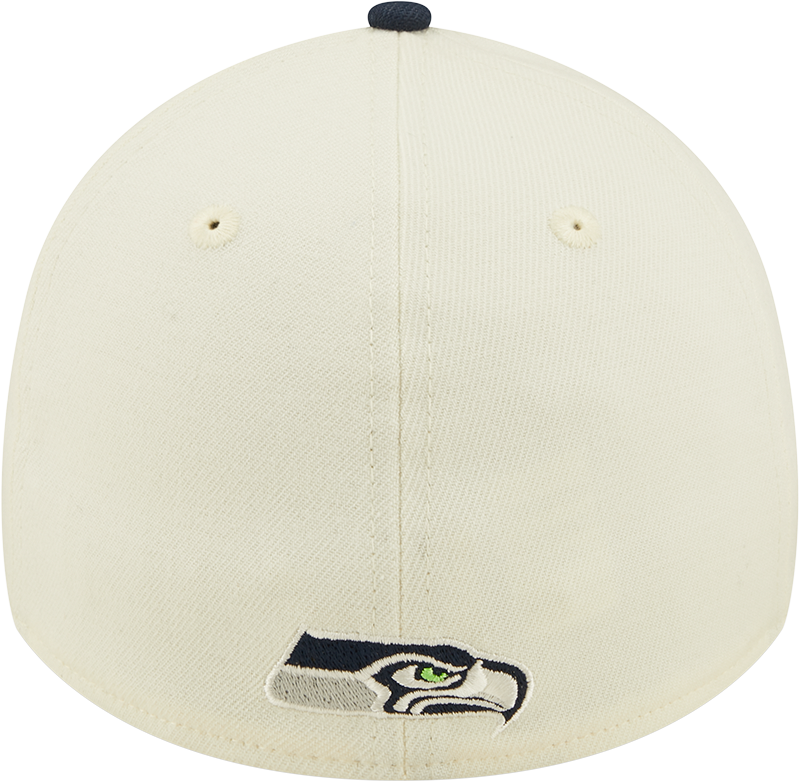 Seattle Seahawks New Era Action Chrome/Navy 2022 Sideline 39THIRTY Flex Hat for Men product image 6, provided for visual