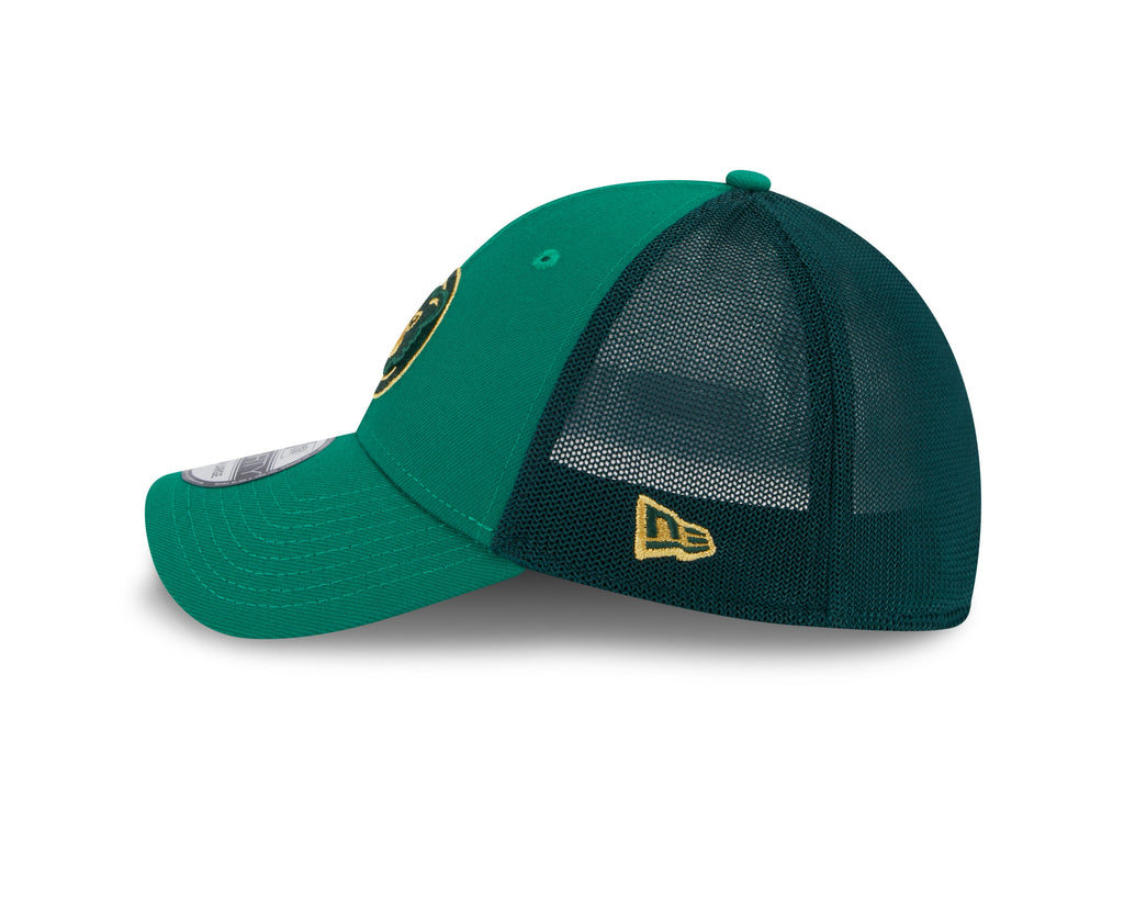 Chicago Cubs New Era Kelly Green 2023 St Patrick's Day 39THIRTY Flex-Fit Hat for Men product image 4, provided for visual