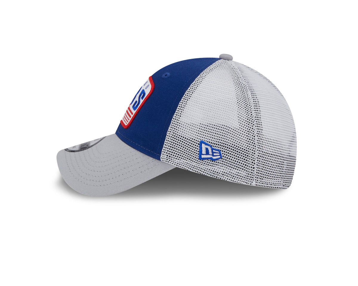 Chicago Cubs New Era 2 Tone Royal/Gray Patch Trucker 9FORTY Adjustable Hat product image 4, provided for visual reference