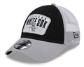 Chicago White Sox New Era 2 Tone Black/Gray Patch Trucker 9FORTY Adjustable Hat product image 1, provided for visual