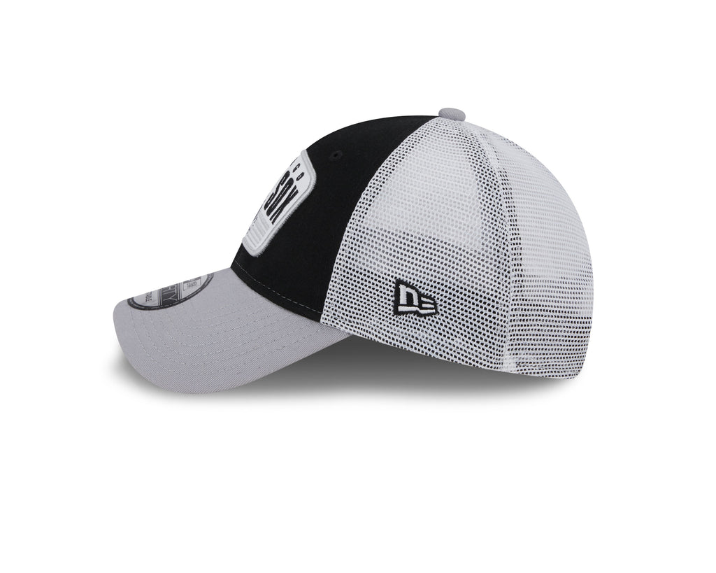 Chicago White Sox New Era 2 Tone Black/Gray Patch Trucker 9FORTY Adjustable Hat product image 4, provided for visual